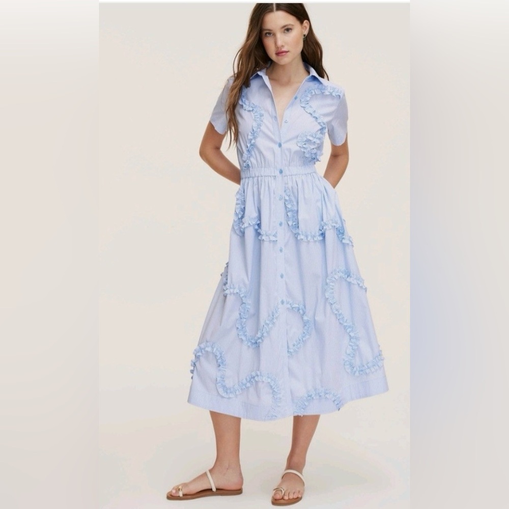 Kate spade for target striped shirt dress. NWT